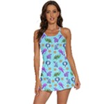 Sea Ocean Sealife Turtle Jellyfish 2-in-1 Flare Activity Dress