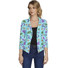 Women s Casual 3/4 Sleeve Spring Jacket 