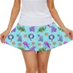 Sea Ocean Sealife Turtle Jellyfish Women s Skort