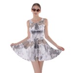 Cracked Marble Symphony Pattern Design Skater Dress