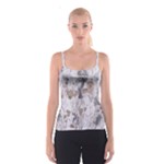 Cracked Marble Symphony Pattern Design Spaghetti Strap Top