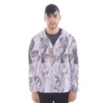 Cracked Marble Symphony Pattern Design Men s Hooded Windbreaker