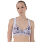 Cracked Marble Symphony Pattern Design Sweetheart Sports Bra