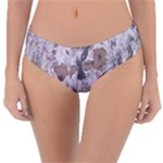 Cracked Marble Symphony Pattern Design Reversible Classic Bikini Bottoms