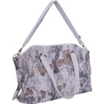 Cracked Marble Symphony Pattern Design Canvas Crossbody Bag