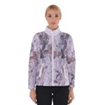 Cracked Marble Symphony Pattern Design Women s Bomber Jacket