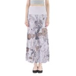 Cracked Marble Symphony Pattern Design Full Length Maxi Skirt