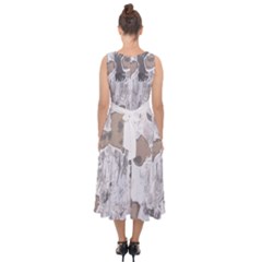 Midi Tie-Back Chiffon Dress 