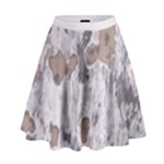 Cracked Marble Symphony Pattern Design High Waist Skirt