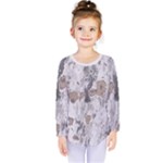 Cracked Marble Symphony Pattern Design Kids  Long Sleeve T-Shirt