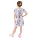 Kids  Short Sleeve Velvet Dress 