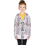 Cracked Marble Symphony Pattern Design Kids  Double Breasted Button Coat