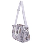 Cracked Marble Symphony Pattern Design Rope Handles Shoulder Strap Bag