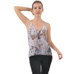 Cracked Marble Symphony Pattern Design Chiffon Cami