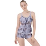 Cracked Marble Symphony Pattern Design Boyleg Tankini Set 