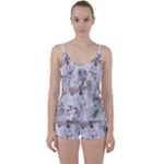 Cracked Marble Symphony Pattern Design Tie Front Two Piece Tankini