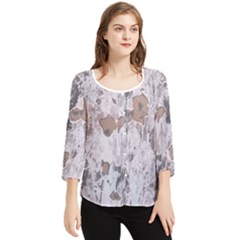 Chiffon Quarter Sleeve Blouse 