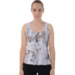 Cracked Marble Symphony Pattern Design Velvet Tank Top