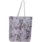 Cracked Marble Symphony Pattern Design Full Print Rope Handle Tote (Large)