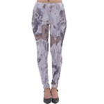 Cracked Marble Symphony Pattern Design Lightweight Velour Leggings