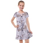 Cracked Marble Symphony Pattern Design Kids  Cross Web Dress