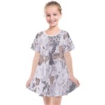 Cracked Marble Symphony Pattern Design Kids  Smock Dress