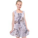 Cracked Marble Symphony Pattern Design Kids  Cross Back Dress