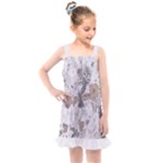 Cracked Marble Symphony Pattern Design Kids  Overall Dress