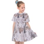 Cracked Marble Symphony Pattern Design Kids  Sailor Dress