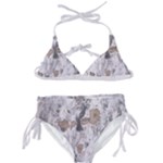 Cracked Marble Symphony Pattern Design Kids  Classic Bikini Set