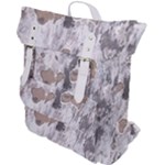 Cracked Marble Symphony Pattern Design Buckle Up Backpack