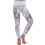 Cracked Marble Symphony Pattern Design Kids  Lightweight Velour Classic Yoga Leggings