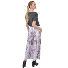 Velour Split Maxi Skirt 