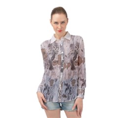 Long Sleeve Chiffon Shirt 