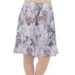 Cracked Marble Symphony Pattern Design Fishtail Chiffon Skirt