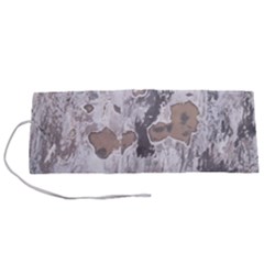 Cracked Marble Symphony Pattern Design Roll Up Canvas Pencil Holder (S) from ArtsNow.com