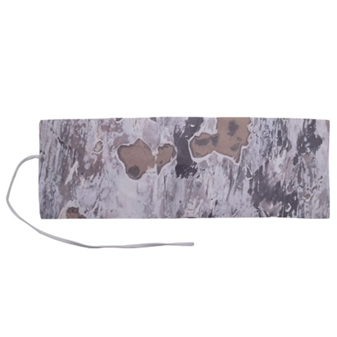 Cracked Marble Symphony Pattern Design Roll Up Canvas Pencil Holder (M) from ArtsNow.com