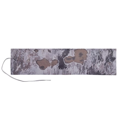 Cracked Marble Symphony Pattern Design Roll Up Canvas Pencil Holder (L) from ArtsNow.com