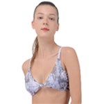 Cracked Marble Symphony Pattern Design Knot Up Bikini Top