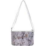 Cracked Marble Symphony Pattern Design Double Gusset Crossbody Bag