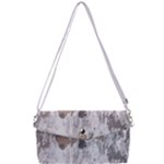 Cracked Marble Symphony Pattern Design Removable Strap Clutch Bag