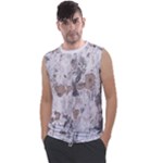 Cracked Marble Symphony Pattern Design Men s Regular Tank Top