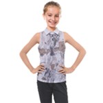 Cracked Marble Symphony Pattern Design Kids  Sleeveless Polo T-Shirt