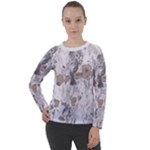 Cracked Marble Symphony Pattern Design Women s Long Sleeve Raglan T-Shirt