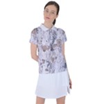 Cracked Marble Symphony Pattern Design Women s Polo T-Shirt