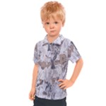 Cracked Marble Symphony Pattern Design Kids  Polo T-Shirt