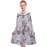 Cracked Marble Symphony Pattern Design Kids  Midi Sailor Dress