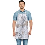 Cracked Marble Symphony Pattern Design Kitchen Apron