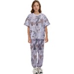 Cracked Marble Symphony Pattern Design Kids  T-Shirt and Pants Sports Set