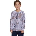 Cracked Marble Symphony Pattern Design Kids  Crewneck Sweatshirt